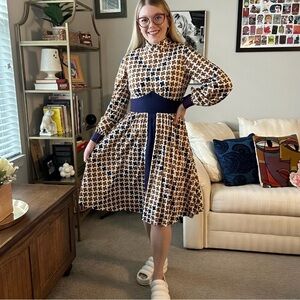 Vintage Houndstooth Dress